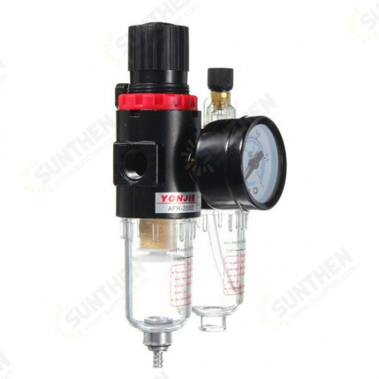 G1/4inch In line Air Compressor Filter Regulator Gauge Trap Oil Water Regulator G1/4inch In line Air Compressor Filter Regulator Gauge Trap Oil Water Regulator