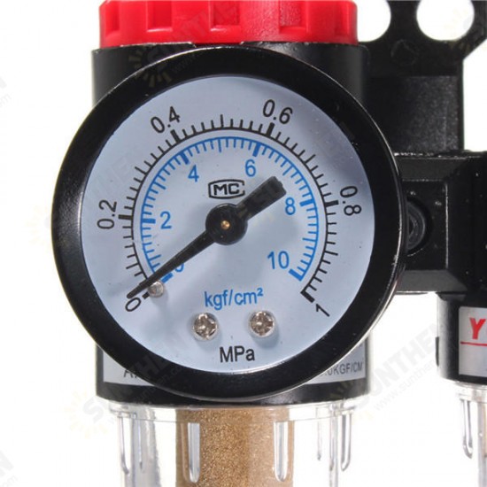 G1/4inch In line Air Compressor Filter Regulator Gauge Trap Oil Water Regulator