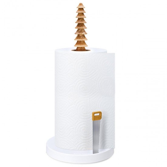 Kitchen Paper Towel Holder Standing Bathroom Tissue Roll Dispenser Storage