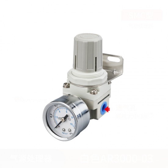 AR2000-5000 Type Pneumatic Air Filter Regulator Gas Source Treatment Pressure Gauge for Air Compressor