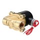 DN15 NPT 1/2 Inch Brass Electric Solenoid Valve AC 220V/DC 12V/DC 24V Normally Closed Water Air Fuels Valve