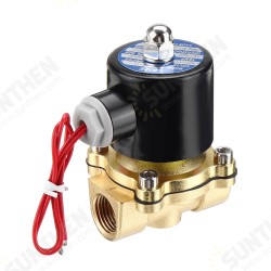 DN15 NPT 1/2 Inch Brass Electric Solenoid Valve AC 220V/DC 12V/DC 24V Normally Closed Water Air Fuels Valve DN15 NPT 1/2 Inch Brass Electric Solenoid Valve AC 220V/DC 12V/DC 24V Normally Closed Water Air Fuels Valve