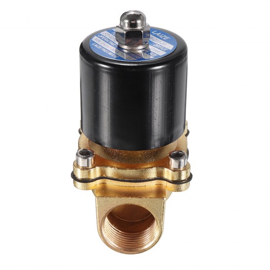 DN20 NPT 3/4 Brass Electric Solenoid Valve AC 220V/DC 12V/DC 24V Normally Closed Water Air Fuels Valve