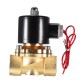 DN20 NPT 3/4 Brass Electric Solenoid Valve AC 220V/DC 12V/DC 24V Normally Closed Water Air Fuels Valve