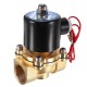 DN20 NPT 3/4 Brass Electric Solenoid Valve AC 220V/DC 12V/DC 24V Normally Closed Water Air Fuels Valve