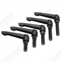 M16 Male Thread Machinery Adjustable Clamp Handle Lever Metalworking M16 Male Thread Machinery Adjustable Clamp Handle Lever Metalworking