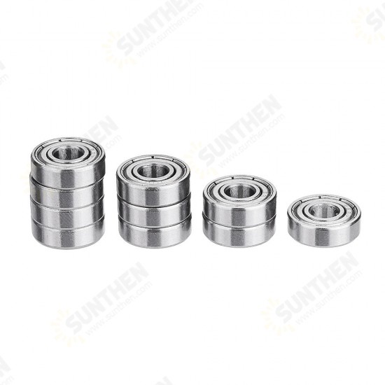 10pcs MR85ZZ 695ZZ Bearing I.D 5mm Steel Double Shielded Miniature Deep Groove Ball Bearing