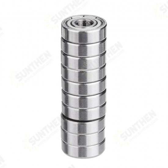 10pcs MR85ZZ 695ZZ Bearing I.D 5mm Steel Double Shielded Miniature Deep Groove Ball Bearing