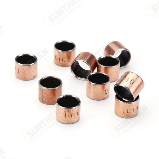 10pcs 10x12x10mm Ball Bearing Bushing Copper Alloy Bearing Bushing