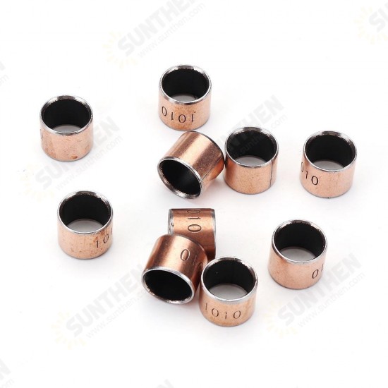 10pcs 10x12x10mm Ball Bearing Bushing Copper Alloy Bearing Bushing