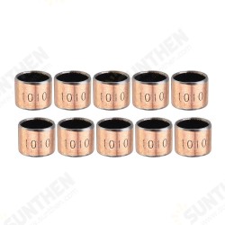 10pcs 10x12x10mm Ball Bearing Bushing Copper Alloy Bearing Bushing 10pcs 10x12x10mm Ball Bearing Bushing Copper Alloy Bearing Bushing