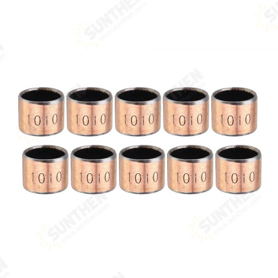 10pcs 10x12x10mm Ball Bearing Bushing Copper Alloy Bearing Bushing