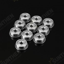 10pcs F623ZZ Flange Bushing Ball Bearings 3x10x4mm Mini Deep Groove Flange Ball Bearing