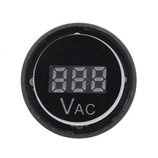 4pcs 22mm AC 20-500V Digital AC Voltmeter Voltage Meter Gauge Digital Display Indicator
