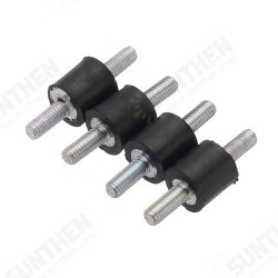 4pcs M3 8x8mm Rubber Mounts Double Ends Screw Anti Vibration Mount Rubber Shock Absorber 4pcs M3 8x8mm Rubber Mounts Double Ends Screw Anti Vibration Mount Rubber Shock Absorber