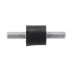 4pcs M3 8x8mm Rubber Mounts Double Ends Screw Anti Vibration Mount Rubber Shock Absorber