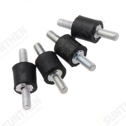 4pcs M3 8x8mm Rubber Mounts Double Ends Screw Anti Vibration Mount Rubber Shock Absorber 4pcs M3 8x8mm Rubber Mounts Double Ends Screw Anti Vibration Mount Rubber Shock Absorber