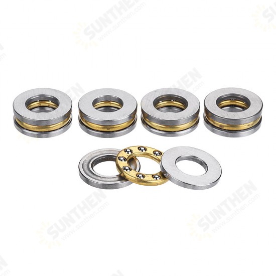 5pcs Flat Thrust Ball Bearing ID. 2.5/3/4/6/7/8mm Mini Miniature Bearings F25-6 F3-8 F4-10