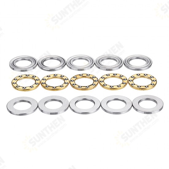 5pcs Flat Thrust Ball Bearing ID. 2.5/3/4/6/7/8mm Mini Miniature Bearings F25-6 F3-8 F4-10