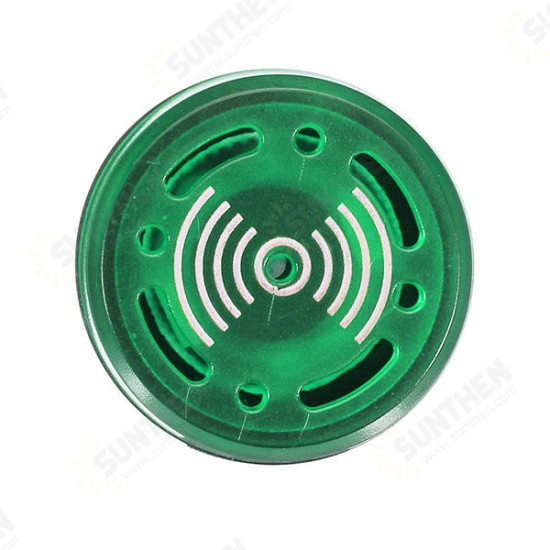 AC 220V 22mm Buzzer Lamp Indicator Light Signal Lamp Flash Buzzer Green