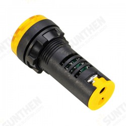 AC 220V 22mm Flash Buzzer Indicator Light Signal Lamp Yellow AC 220V 22mm Flash Buzzer Indicator Light Signal Lamp Yellow