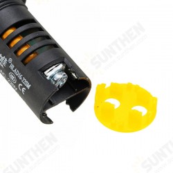 AC 220V 22mm Flash Buzzer Indicator Light Signal Lamp Yellow AC 220V 22mm Flash Buzzer Indicator Light Signal Lamp Yellow
