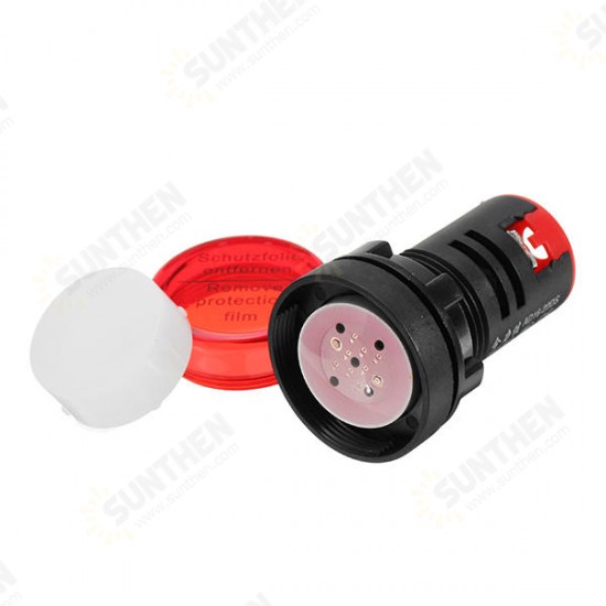 AD16-22DS AC220V 22mm Indicator Signal Light Lamp Panel Mount LED Power Indicator