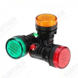 AD16-22DS AC220V 22mm Indicator Signal Light Lamp Panel Mount LED Power Indicator AD16-22DS AC220V 22mm Indicator Signal Light Lamp Panel Mount LED Power Indicator