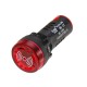 AD16-22SM AC 220V 22mm Indicator Light Signal Lamp Flash Buzzer Red