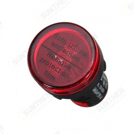 AD16-22V 22mm Digital AC Voltmeter AC 50-500V Voltage Meter Gauge Digital Display Indicator