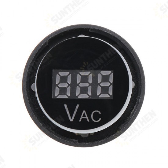 AD16-22V 22mm Digital AC Voltmeter AC 50-500V Voltage Meter Gauge Digital Display Indicator