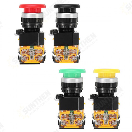 LA38-11M Momentary Push Button Switch 24-500V Waterproof Switch LA38-11M Momentary Push Button Switch 24-500V Waterproof Switch