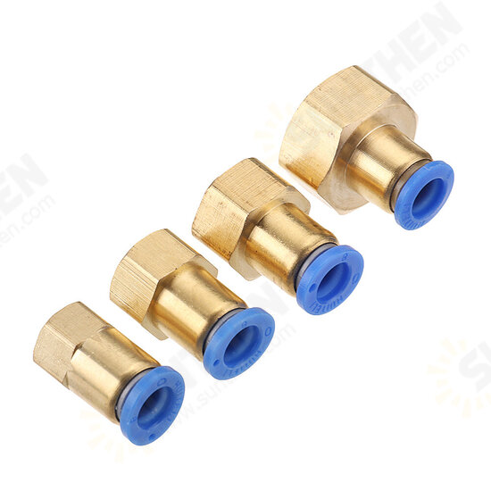 Pneumatic Connector PCF Female Thread Straight Quick Hose Joint Fittings 8-01/02/03/04