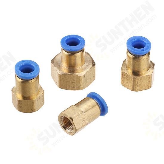 Pneumatic Connector PCF Female Thread Straight Quick Hose Joint Fittings 8-01/02/03/04