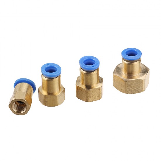 Pneumatic Connector PCF Female Thread Straight Quick Hose Joint Fittings 8-01/02/03/04