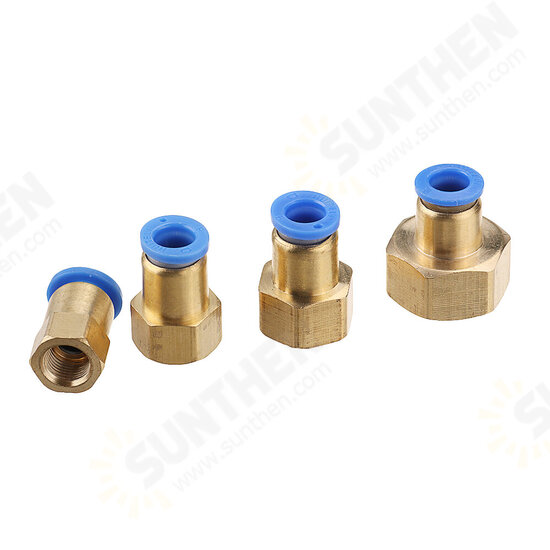 Pneumatic Connector PCF Female Thread Straight Quick Hose Joint Fittings 8-01/02/03/04