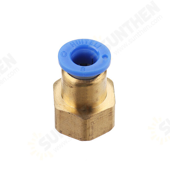 Pneumatic Connector PCF Female Thread Straight Quick Hose Joint Fittings 8-01/02/03/04