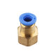 Pneumatic Connector PCF Female Thread Straight Quick Hose Joint Fittings 8-01/02/03/04