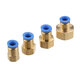 Pneumatic Connector PCF Female Thread Straight Quick Hose Joint Fittings 8-01/02/03/04