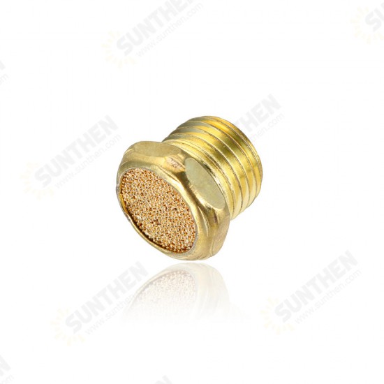 Pneumatic Solenoid Valve Copper Muffler 1/8 1/4 3/8 Inch Flat Head Muffler Exhaust Vent Pneumatic Solenoid Valve Copper Muffler 1/8 1/4 3/8 Inch Flat Head Muffler Exhaust Vent