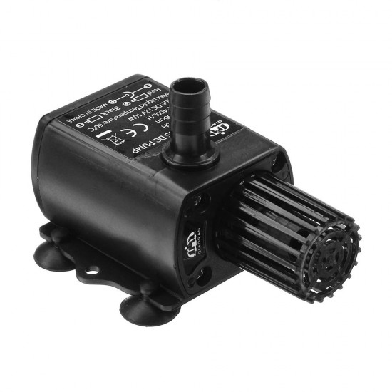 QR50H DC 12V 4M Water Pump 10W 400L/H Flow Rate Brushless Motor Submersible Pump