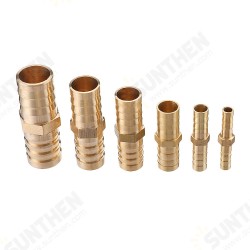 Adapter Brass Barb Straight 2 Way Pipes Fitting 6-19mm Pneumatic Component Hose Quick Coupler Adapter Brass Barb Straight 2 Way Pipes Fitting 6-19mm Pneumatic Component Hose Quick Coupler