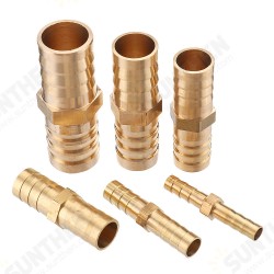 Adapter Brass Barb Straight 2 Way Pipes Fitting 6-19mm Pneumatic Component Hose Quick Coupler Adapter Brass Barb Straight 2 Way Pipes Fitting 6-19mm Pneumatic Component Hose Quick Coupler