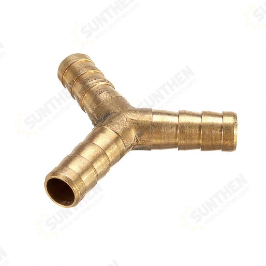 Adapter Brass Barb Y Shape 3 Ways Pipes Fitting 6/8/10/12mm Pneumatic Component Hose Coupler