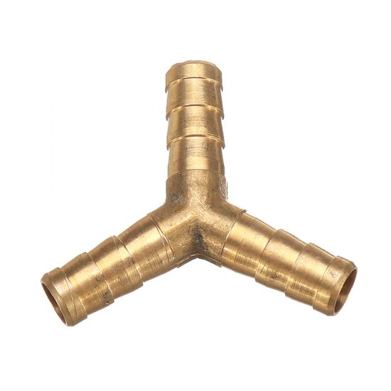 Adapter Brass Barb Y Shape 3 Ways Pipes Fitting 6/8/10/12mm Pneumatic Component Hose Coupler