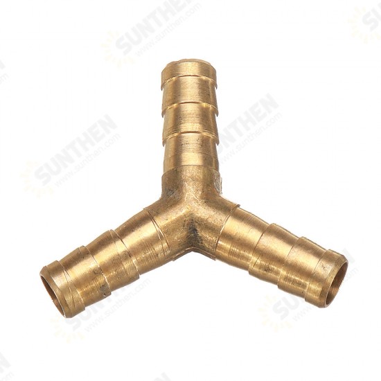 Adapter Brass Barb Y Shape 3 Ways Pipes Fitting 6/8/10/12mm Pneumatic Component Hose Coupler