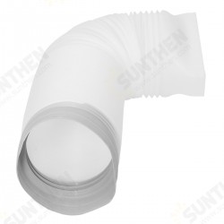 Portable 6.3 Inch 165cm Air Conditioner Exhaust Hose Plate Window Adaptor Pipe Vent Tube