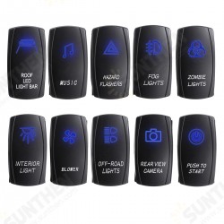 Rocker Switch LED Light Bar On-Off 6 Pins 12-24V Car Truck Boat 11 Sizes