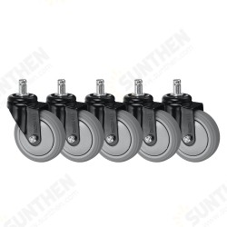 5Pcs 3 Inch 11 Pole Universal Rubber Caster Wheels for Swivel/Office/Gaming Chair 5Pcs 3 Inch 11 Pole Universal Rubber Caster Wheels for Swivel/Office/Gaming Chair