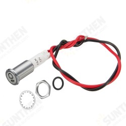 Universal Pre-wired 12V 24V 36V 10mm Waterproof LED Dash Panel Warning Light Metal Indicator Lamp Universal Pre-wired 12V 24V 36V 10mm Waterproof LED Dash Panel Warning Light Metal Indicator Lamp